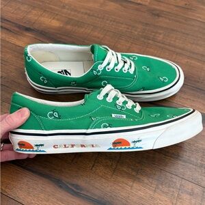 Vans OG Era Paisley Green 'Fern Bern' Men’s Size 11  California  Rare EUC